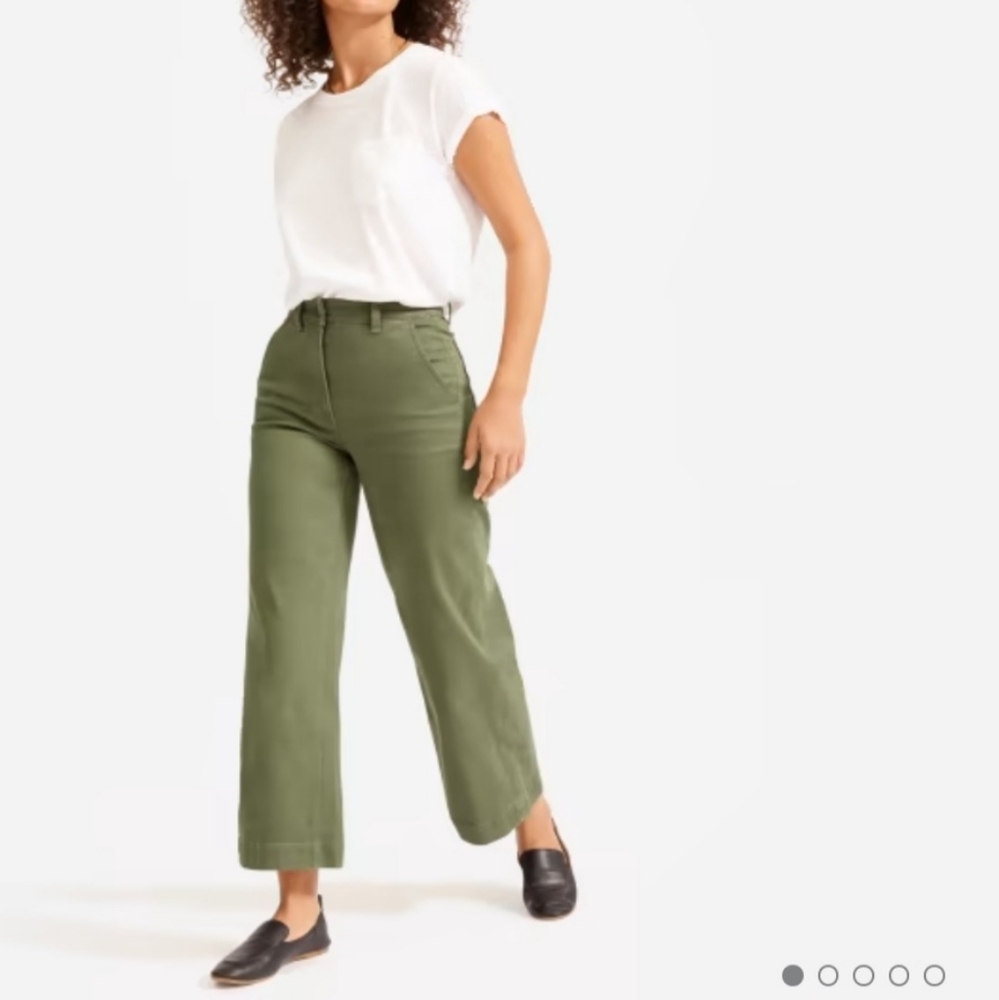 Everlane wide leg crop pant